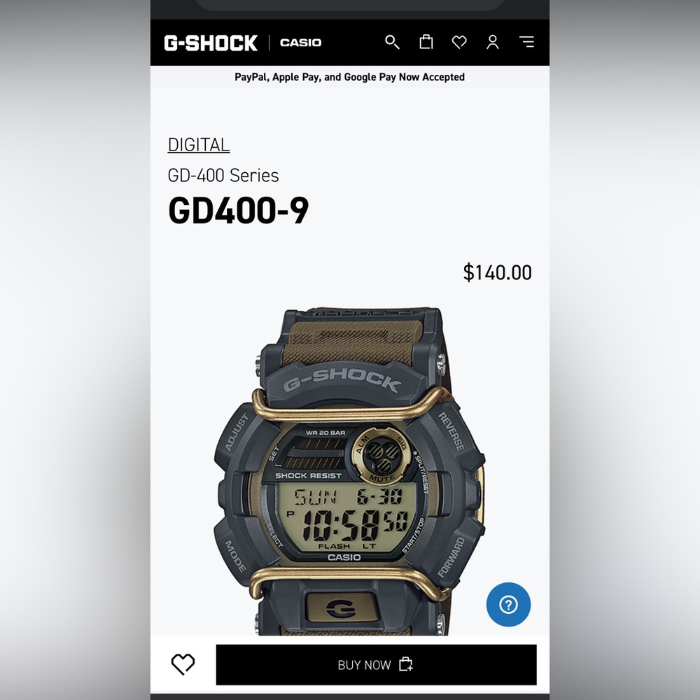 G-Shock Watch GD400 Series